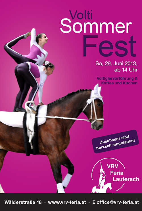 Einladung Volti-Sommer-Fest 2013