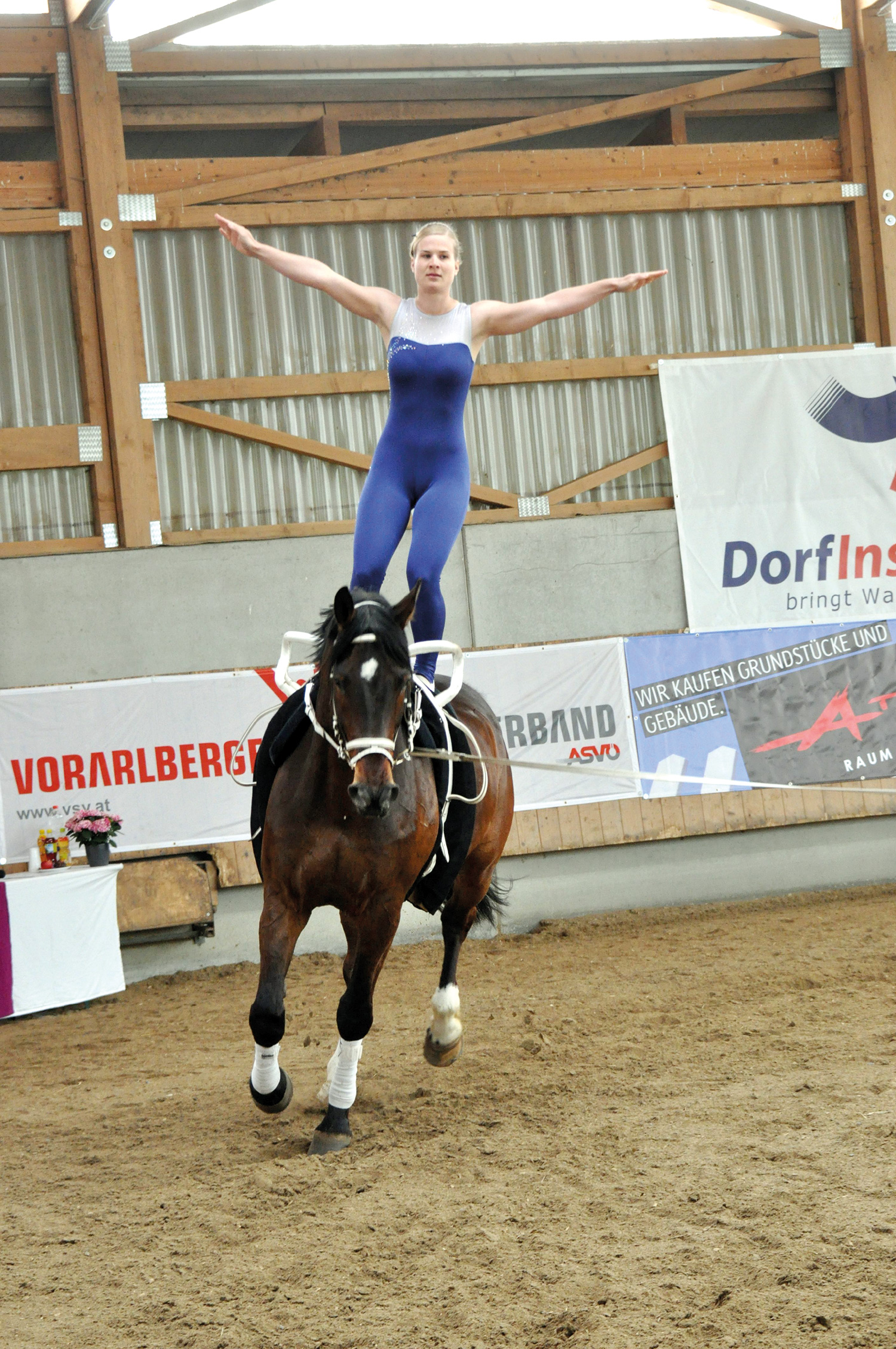 Esther Walter mit Prieks beim 1. Testlauf